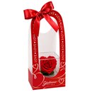 Mini Box com Coração de Rosa Encantada Vermelha - My Love