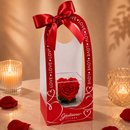 Mini Box com Coração de Rosa Encantada Vermelha - My Love