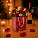 Buquê Maravilha com 8 Rosas Vermelhas - Bag Love