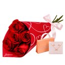 Buquê de Rosas e Conjunto Morana Love