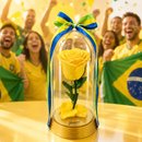 A Bela Rosa Encantada Amarela Brasil
