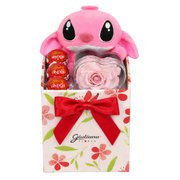 Box Carinho com Pelúcia Angel e Mini Coração Encantado e Lindt