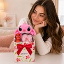 Box Carinho com Pelúcia Angel e Mini Coração Encantado e Lindt