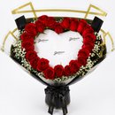 Buquê de Rosas Vermelhas Chamas Românticas
