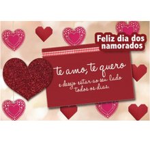 Cartão de Namorados -Te Amo, Te Quero