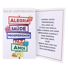 Cartão Desejos de Feliz Aniversário