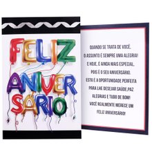 Cartão Dedicatória de Feliz Aniversário