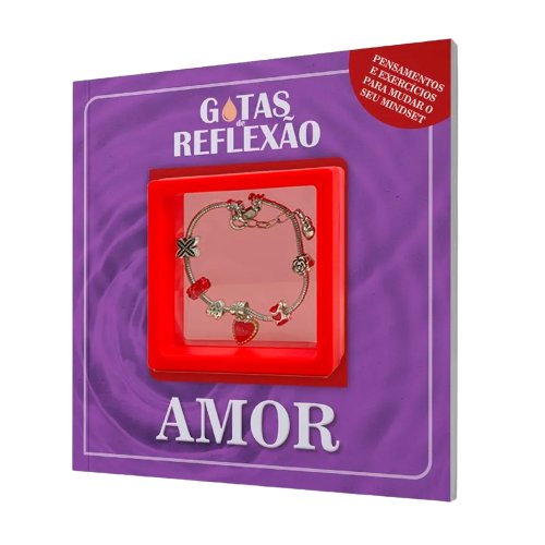 Livro com Pulseira Amor - Gotas de Reflexão