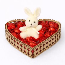 Coração Pequeno com Pelúcia e Bombons 144g