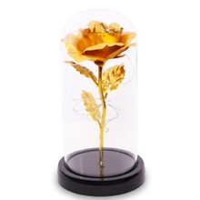 Rosa Encantada Luminária Ouro