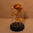 Rosa Encantada Luminária Ouro