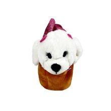 Pelúcia Cachorro Branco na Bolsinha P - Disney