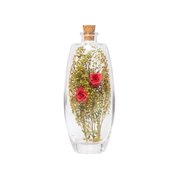 Dupla de Rosas Desidratadas no Frasco de Vidro - Floral