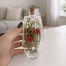 Dupla de Rosas Encantadas no Frasco de Vidro - Floral