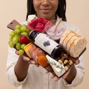 Tábua de Queijos, Frios, Frutas e Suco de Uva