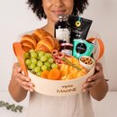 Cesta de Café da Manhã Frutas e Frios