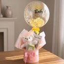 Cesta Encanto do Pequeno Príncipe com Balão Menina