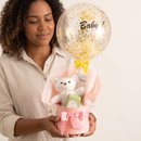 Cesta Encanto do Pequeno Príncipe com Balão Menina