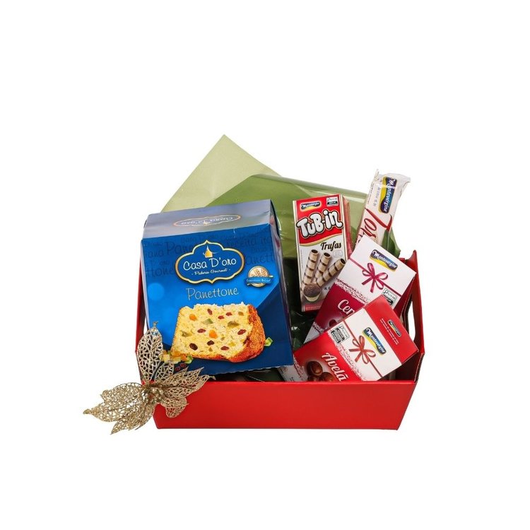 Cesta de Natal Iluminado Panetone