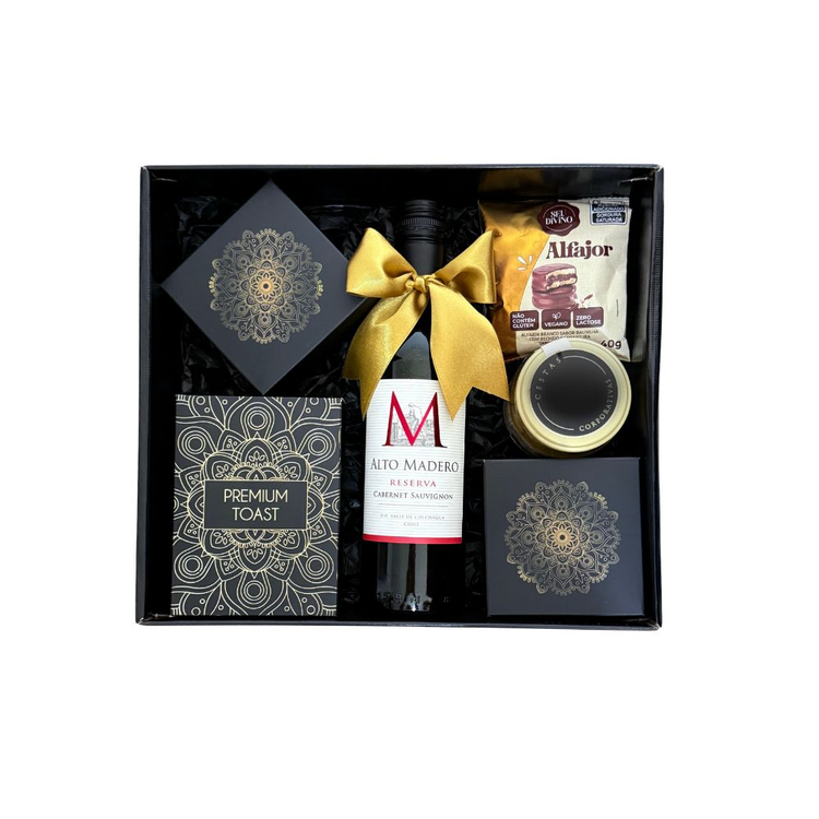 Cesta de Presente Gourmet Vibrações Positivas