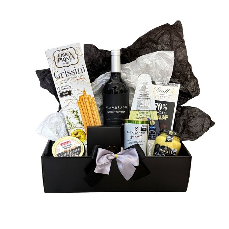 Cesta de Presente Gourmet Black Pepper Selection