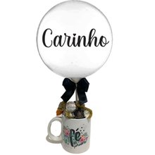 Caneca de bombons e Balão Carinho