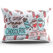 Almofada 15x20  "Te Amo mais que chocolate"
