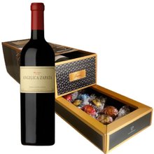 Vinho Angélica Zapata Malbec e Caixa com Bombom Lindt