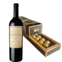 Vinho DV Catena Cab Malbec e Caixa com Bombom Ferreiro
