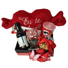 Caixa Box com Coração Eu Te Amo