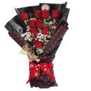 Buquê de 10 Rosas com Embalagem