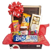 Cesta de chocolate  Alivio