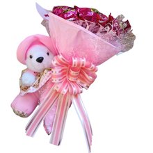 Buquê de Bombons e Pelúcia