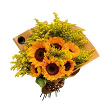 Buquê Luxuoso com 6 Girassóis 