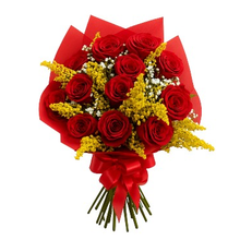 Buquê Especial com 12 Rosas Vermelhas