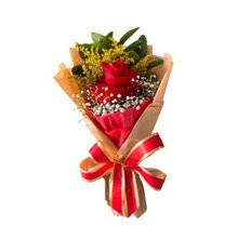 Solitário Especial com Rosa Vermelha