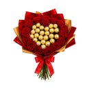 Buquê de Luxo com Rosas Vermelhas e Ferrero Rocher