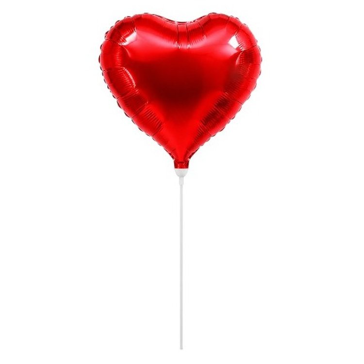 Balão Metalizado - Coração Vermelho
