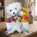 Cesta Presente Mulher, Ursinho, Bombons, Chocolates