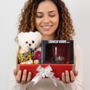 Cesta Namorada Com Urso, Caneca Te Amo, Bombons