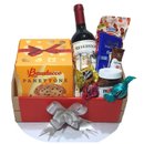 Cesta Natal Luxo Presente Lindt Chocolates, Panetone, 