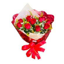 Buquê de Rosas Vermelhas Embalagem Celofane