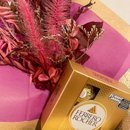 Kit Mini Caixote - Flores Com Chocolate - Namorados