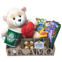 Cesta Te Amo Caneca Licenciada Palmeiras