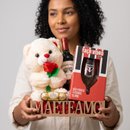 Cesta Mãe Te Amo com Taça São Paulo e Urso com Flor