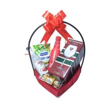 Cesta Bebida com Ferrero Coração Fluminense 