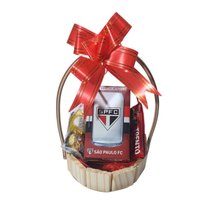 Cesta Chocolate e Copo Avante Tricolor