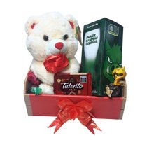 Cesta Ursinho e Caneca Palmeirense 