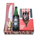 Cesta Presente São Paulo Namorado: Faca, Taça, Cerveja