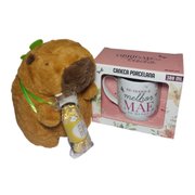 Cesta Encanto Dia das Mães com Capivara de Pelúcia